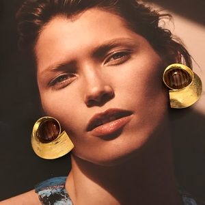 Vintage Oversized Clip on Earrings